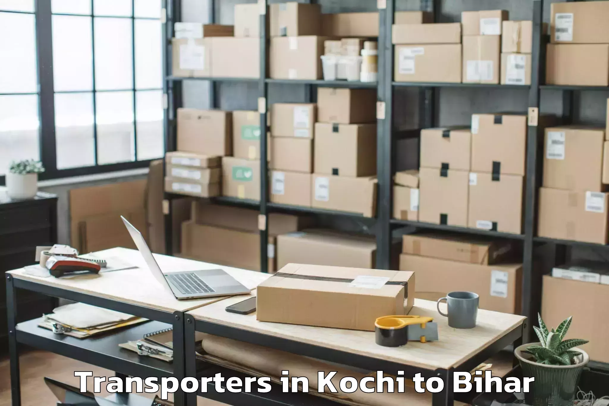 Top Kochi to Baruni Transporters Available